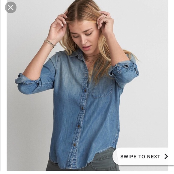 american eagle boyfriend fit shirt